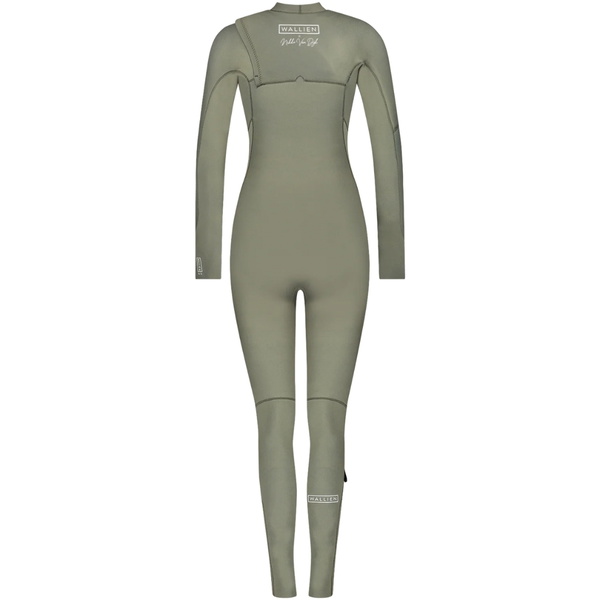 2026 Wallien Womens Nikki van Dijk 3/2mm Chest Zip Wetsuit 101008003 - Moon